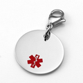 3/4" Stainless Steel Medical Alert Bracelet Charm